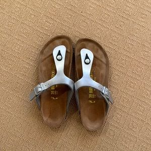 Silver Birkenstocks